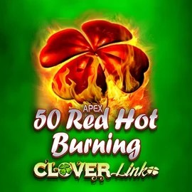 50 Red Hot Burning Clover Links logo by Novomatic SpaceHills Casino