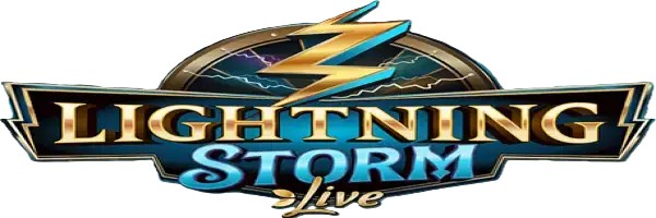 Live Casino logo of Lightning Storm from Evolution at SpaceHills Casino
