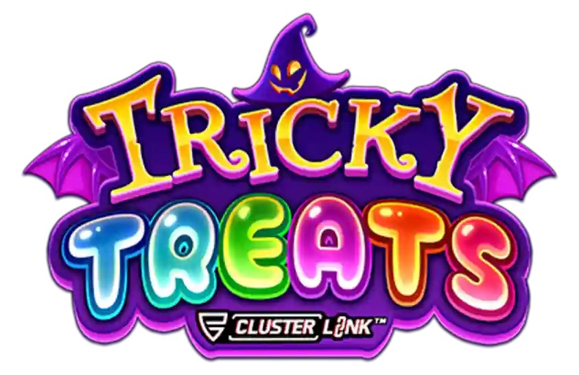 Tricky Treats slot logo by Push Gaming at SpaceHills Casino