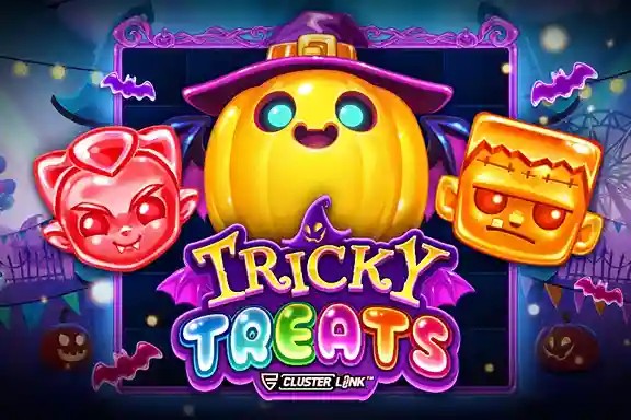 Tricky Treats logo by Push Gaming at SpaceHills Casino